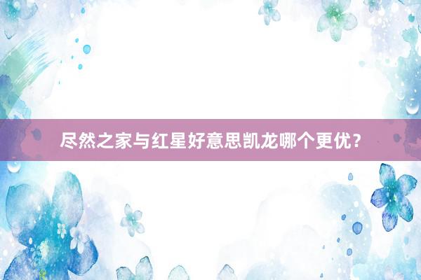 尽然之家与红星好意思凯龙哪个更优？